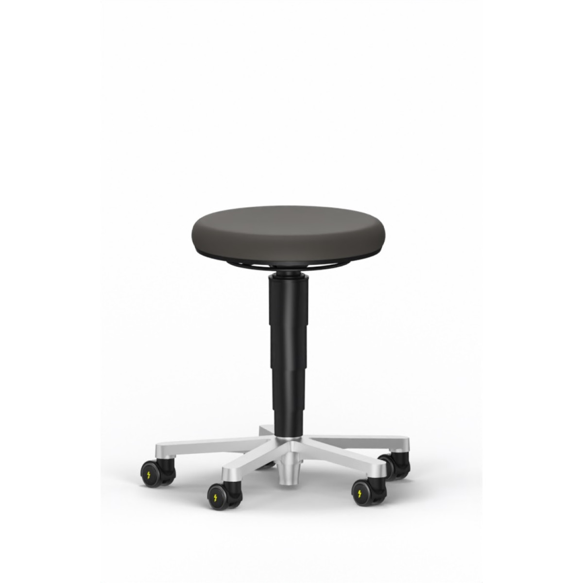 Upholstery variant :Faux leather Magic, black, Variation:with castors