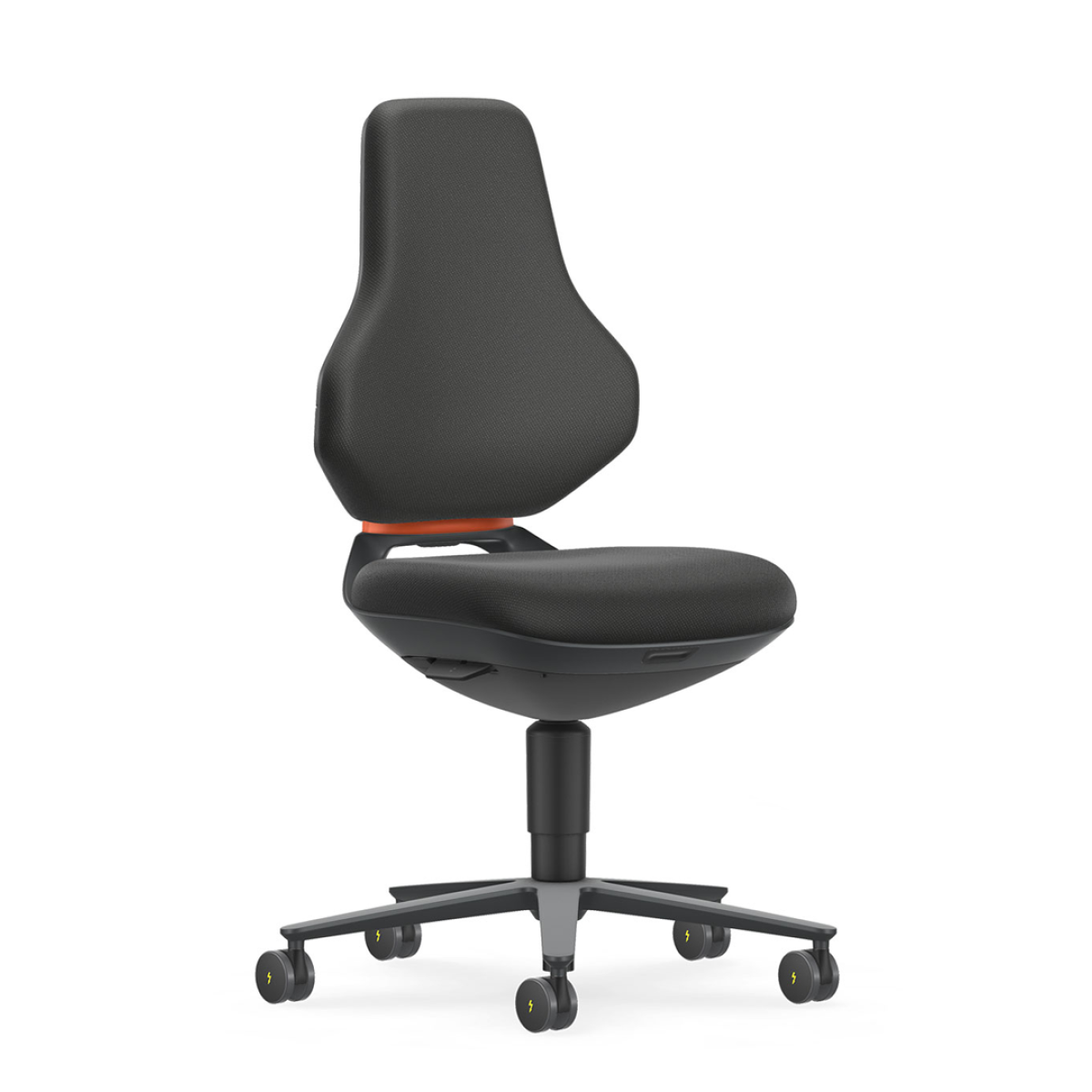 TEXON ESD high version with seat-stop castors