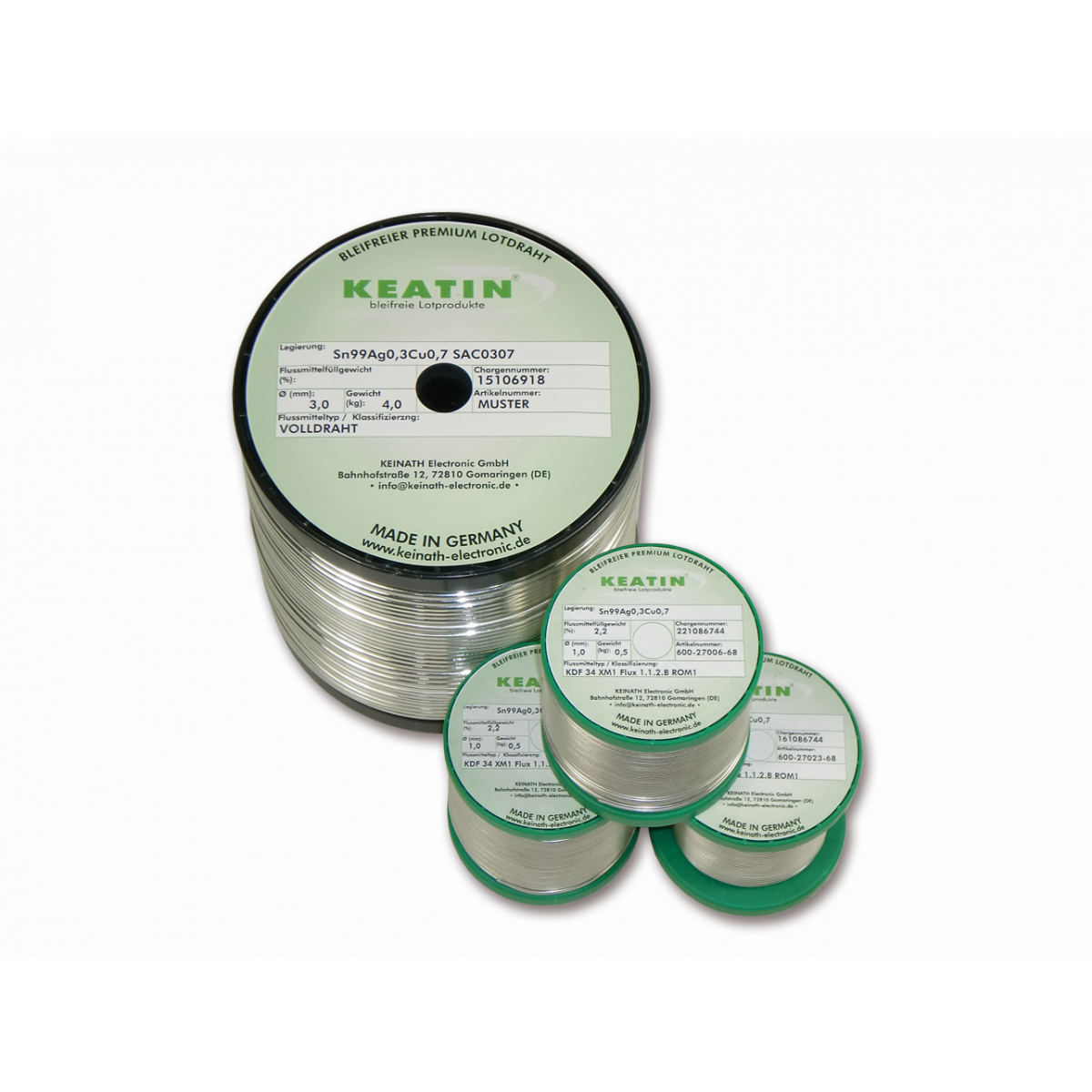 KEATIN® SAC0307 advanced solder wire KDF 03 XL0